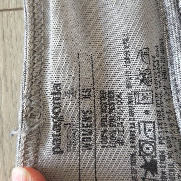 PATAGONIA Capilene Mid Weight Baselayer Leggings Pants Heathered Striped Gray XS - Picture 3 of 5